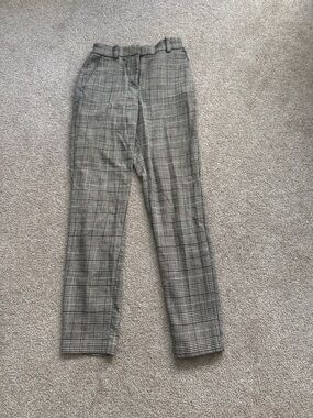 H&M Black & White Glen Plaid Trousers